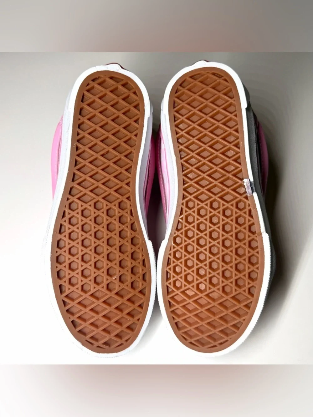 Vans Kids Knu Skool Checkerboard Skate Shoe Pink / White Size- 2